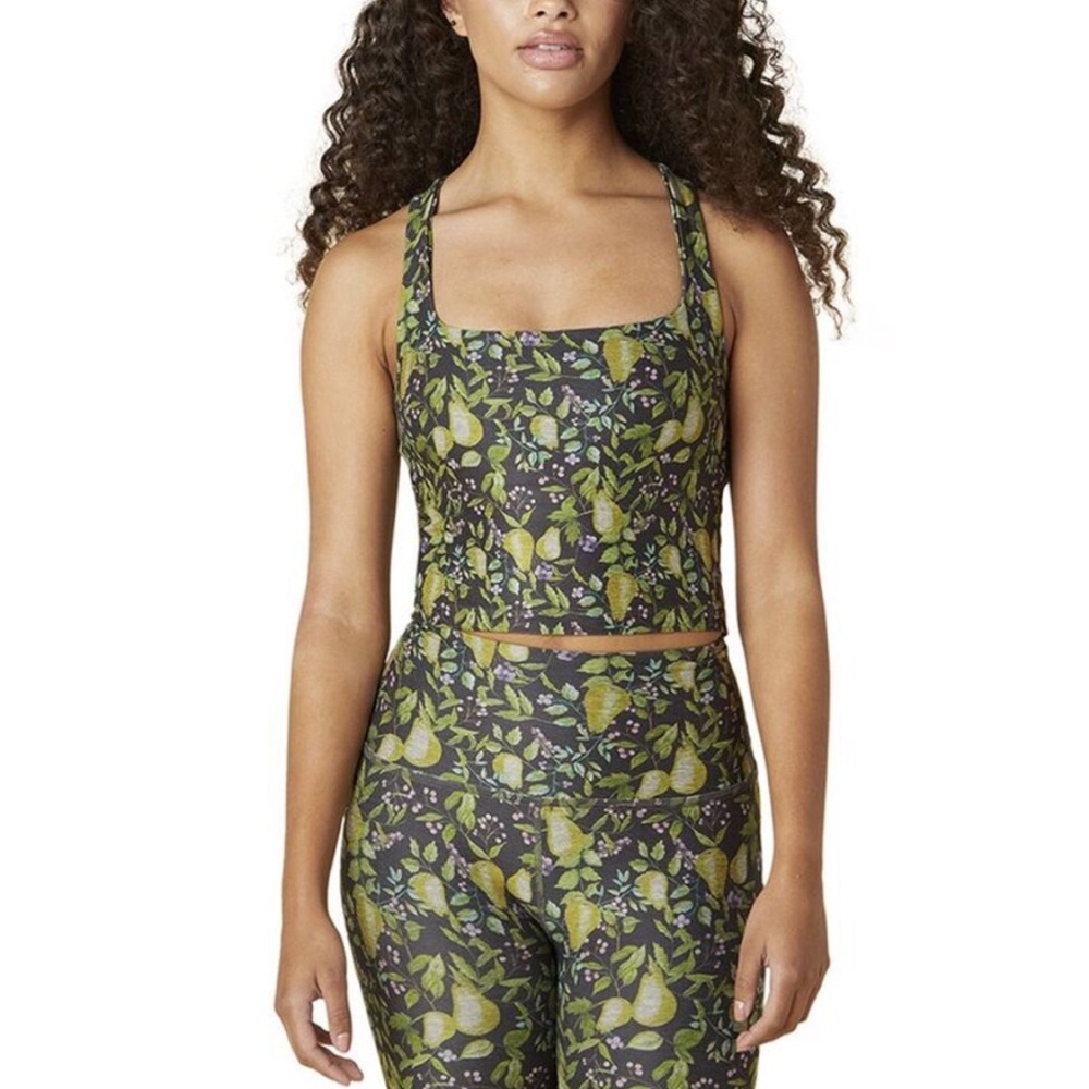 Beyond Yoga Pear Softmark Square Neck Cropped Tank